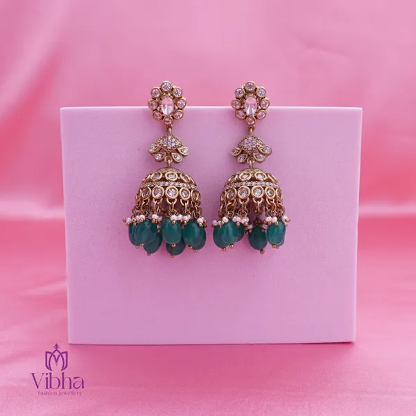 Green_Premium_Metal_Ear_Ring_For_Women