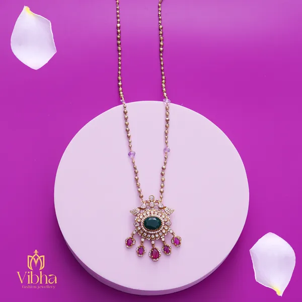 Green_Premium_Metal_Mala_Set_For_Women