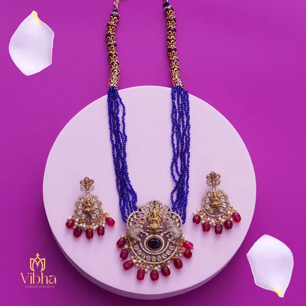 Blue_Premium_Metal_Necklace_Set_For_Women