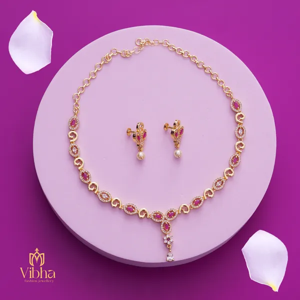 Ruby_Premium_Metal_Necklace_Set_For_Women