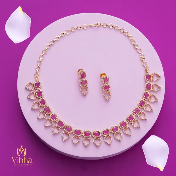 Ruby_Premium_Metal_Necklace_Set_For_Women