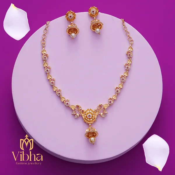 Gold_Premium_Metal_Necklace_Set_For_Women