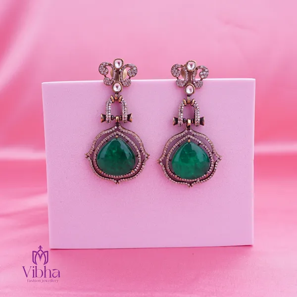 Green_Premium_Metal_Ear_Ring_For_Women