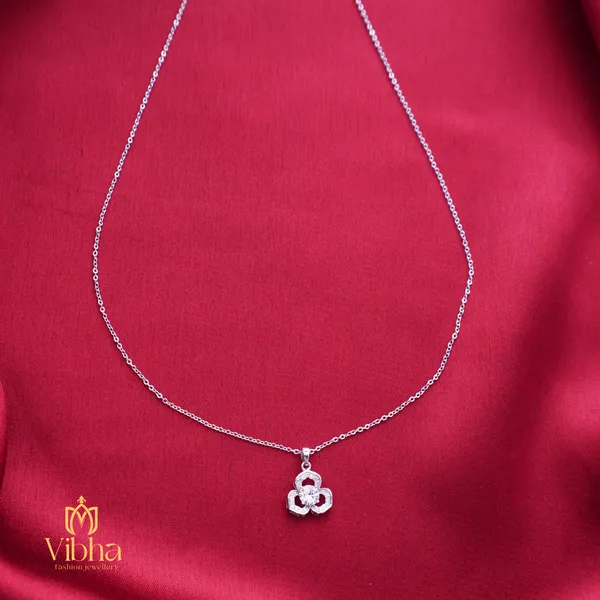 Silver_Premium_Metal_Necklace_Set_For_Women
