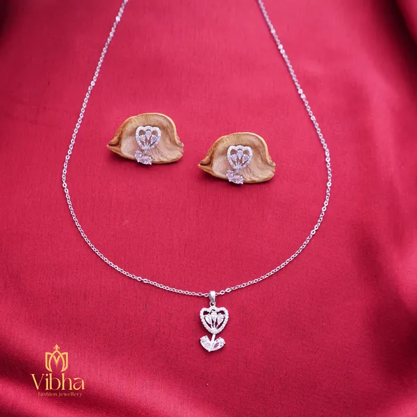 Silver_Premium_Metal_Necklace_Set_For_Women