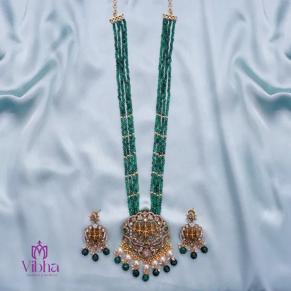 Green_Premium_Metal_Necklace_Set_For_Women