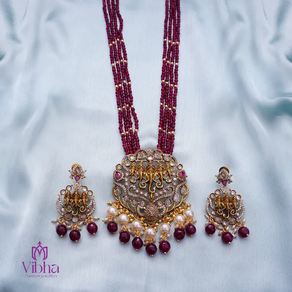 Ruby_Premium_Metal_Necklace_Set_For_Women