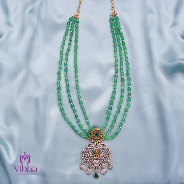Green_Premium_Metal_Necklace_Set_For_Women