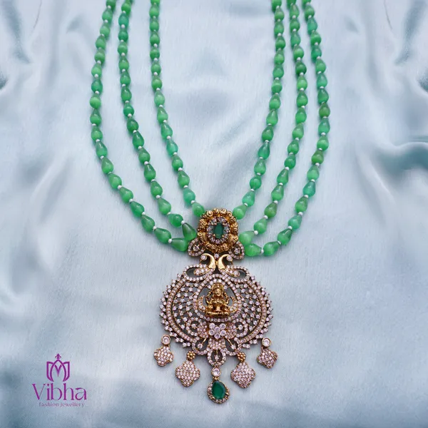 Green_Premium_Metal_Necklace_Set_For_Women