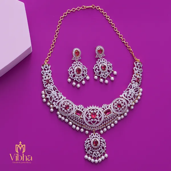 Ruby_Premium_Metal_Necklace_Set_For_Women