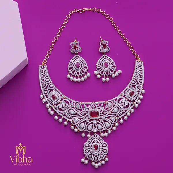 Ruby_Premium_Metal_Necklace_Set_For_Women