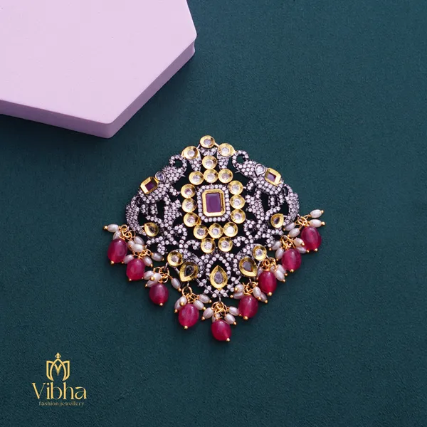 Ruby_Premium_Metal_Pendant_Set_For_Women