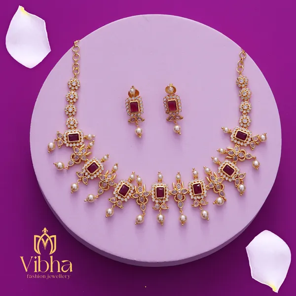 Ruby_Premium_Metal_Necklace_Set_For_Women