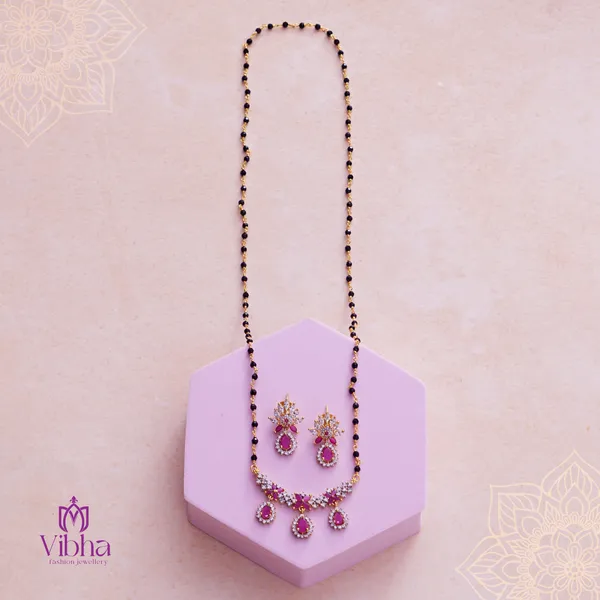 Pink_Premium_Metal_Mangalsutra_For_Women
