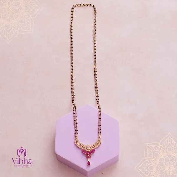 Pink_Premium_Metal_Mangalsutra_For_Women