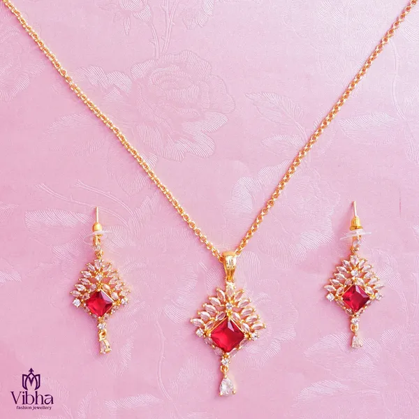 Red_Premium_Metal_Chain_Set_For_Women