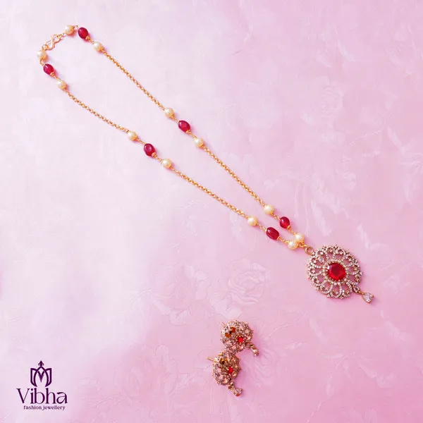 Red_Premium_Metal_Mala_Set_For_Women