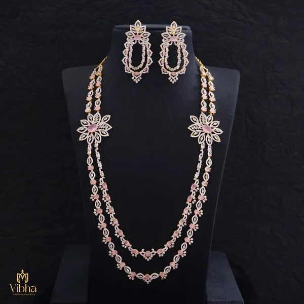 Mint_Pink_Premium_Metal_Necklace_Set_For_Women