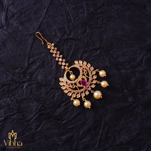 Gold_Premium_Metal_Maang_Tikka_For_Women