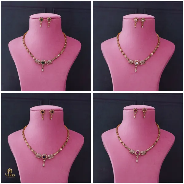 Silver_Premium_Metal_Necklace_Set_For_Women