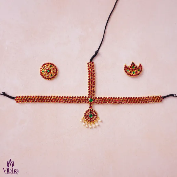 Gold_Premium_Metal_Bharatanatyam_Set_For_Women