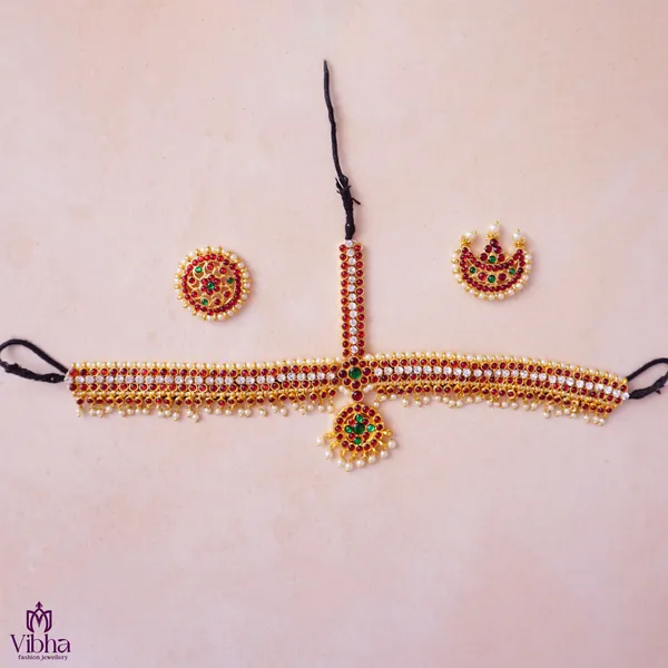 Gold_Premium_Metal_Bharatanatyam_Set_For_Women