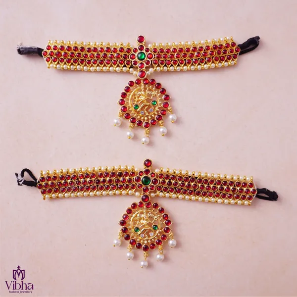 White_Premium_Metal_Bharatanatyam_Set_For_Women