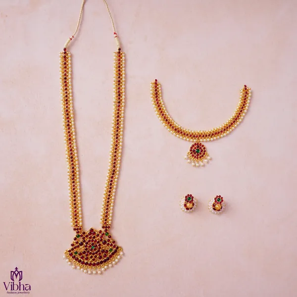 Gold_Premium_Metal_Bharatanatyam_Set_For_Women