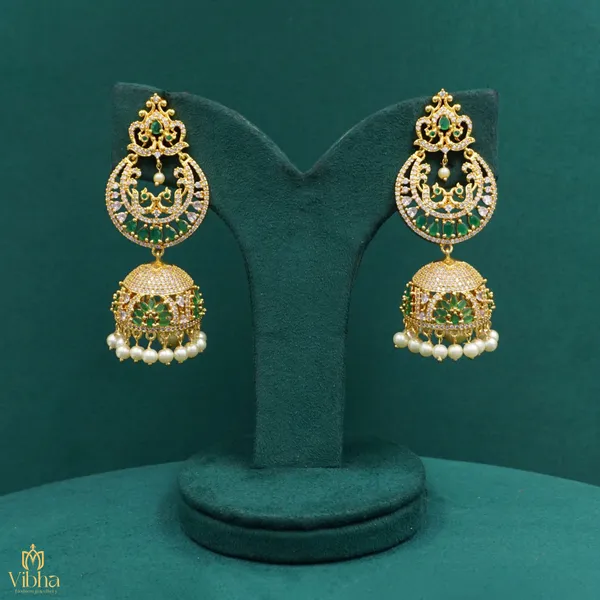 Green_Premium_Metal_Ear_Ring_For_Women