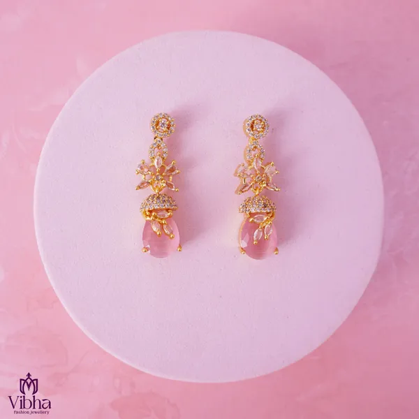 Mint_Pink_Premium_Metal_Ear_Ring_For_Women