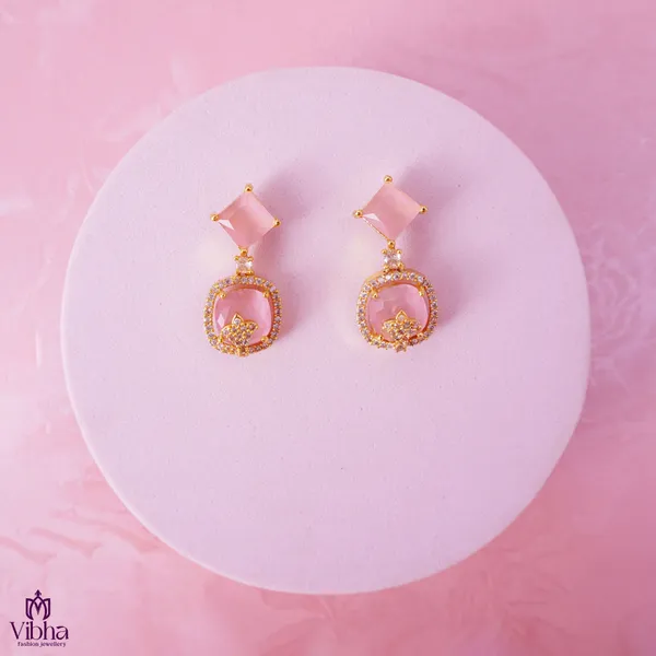 Mint_Pink_Premium_Metal_Ear_Ring_For_Women