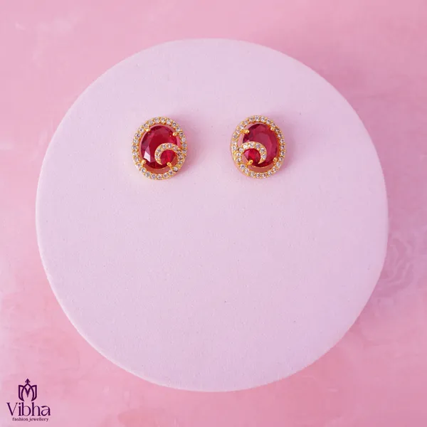 Red_Premium_Metal_Ear_Ring_For_Women