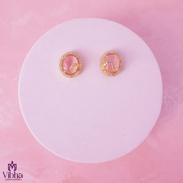 Mint_Pink_Premium_Metal_Ear_Ring_For_Women