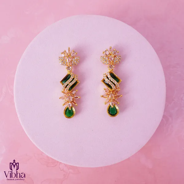 Green_Premium_Metal_Ear_Ring_For_Women