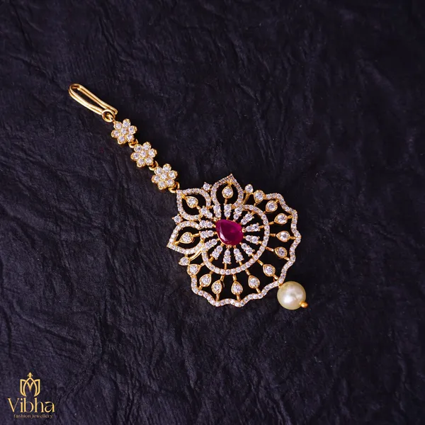 Ruby_Premium_Metal_Maang_Tikka_For_Women