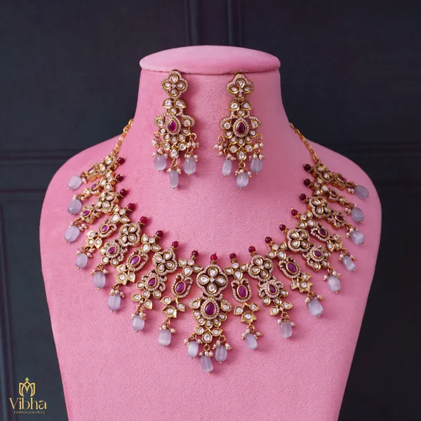Ruby_Premium_Metal_Necklace_Set_For_Women