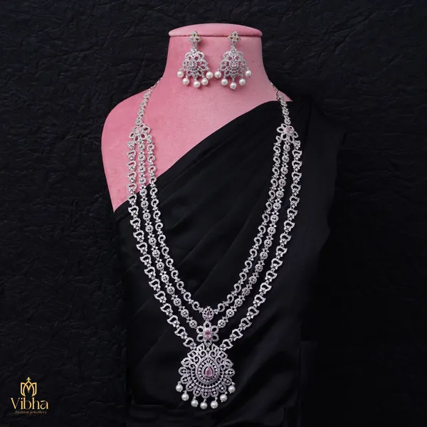 Mint_Pink_Premium_Metal_Necklace_Set_For_Women