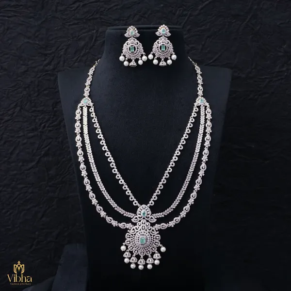 Mint_Green_Premium_Metal_Necklace_Set_For_Women