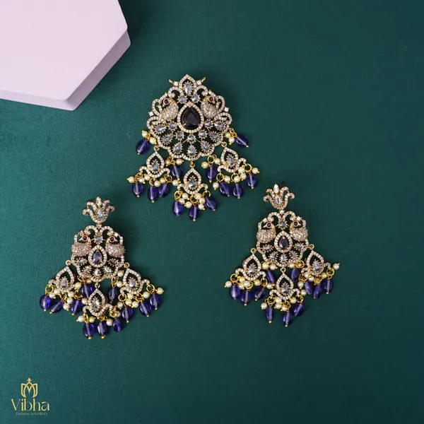 Violet_Premium_Metal_Pendant_Set_For_Women