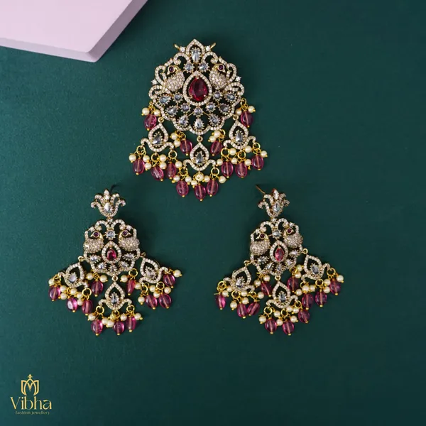 Red_Premium_Metal_Pendant_Set_For_Women