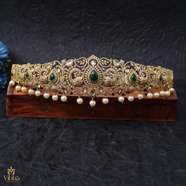 Green_Premium_Metal_Vaddanam_For_Women