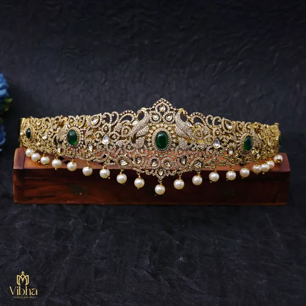 Green_Premium_Metal_Vaddanam_For_Women