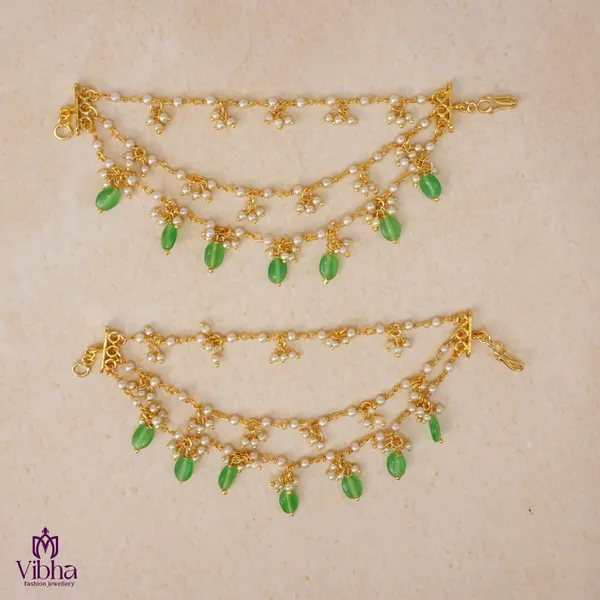 Green_Premium_Metal_Champaswaralu_For_Women