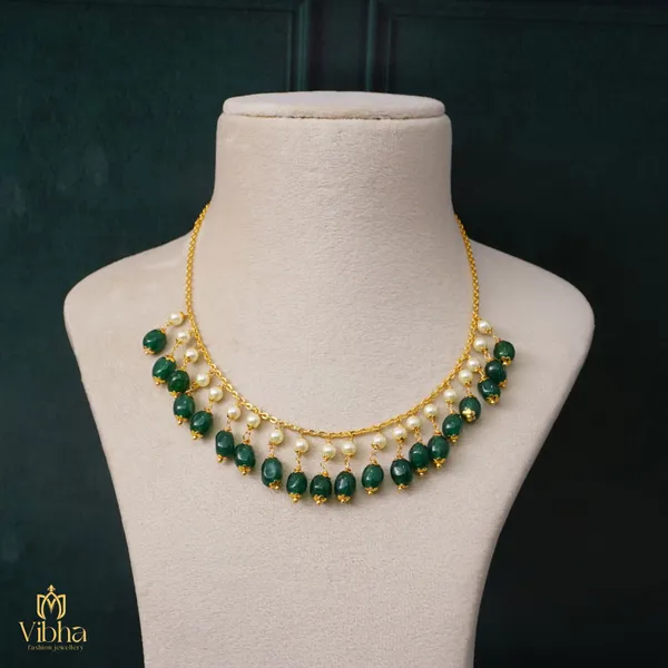 Green_Premium_Metal_Necklace_Set_For_Women