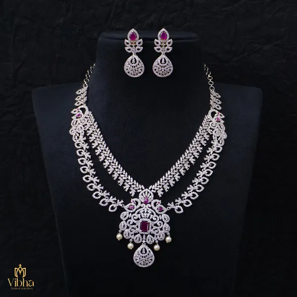 Ruby_Premium_Metal_Necklace_Set_For_Women