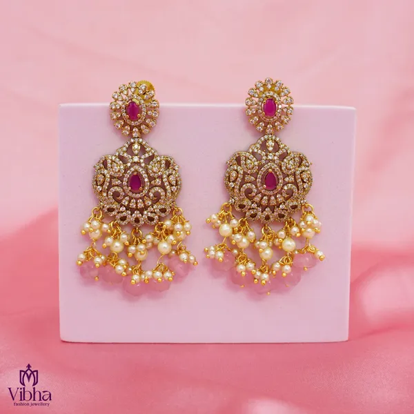 Mint_Pink_Premium_Metal_Ear_Ring_For_Women