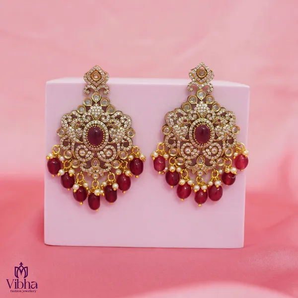 Red_Premium_Metal_Ear_Ring_For_Women