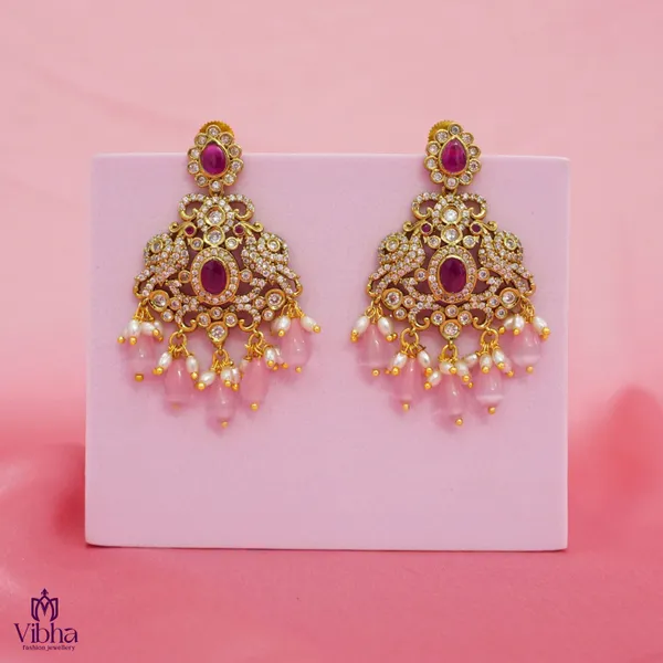 Mint_Pink_Premium_Metal_Ear_Ring_For_Women