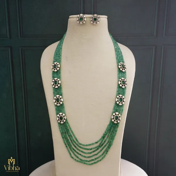 Mint_Green_Premium_Metal_Necklace_Set_For_Women