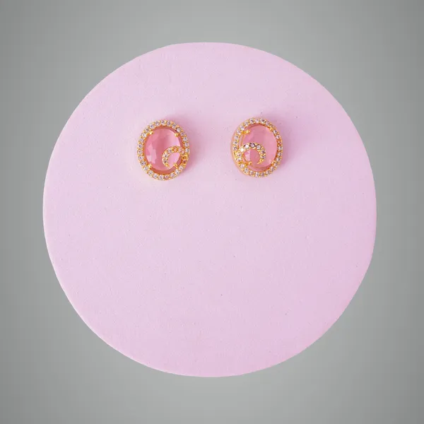 Mint_Pink_Premium_Metal_Ear_Ring_For_Women